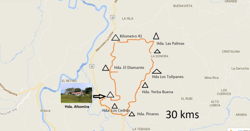 mapa-recorrido-bicicleta-fincas-ganaderas